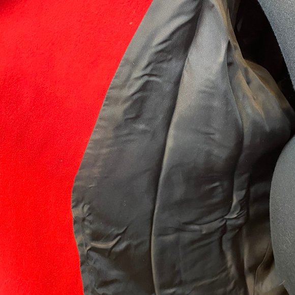 Andrea Behar Long Red jacket Overcoat OSFA - Picture 8 of 9